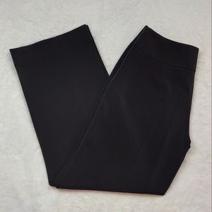 White House Black Market Black High Rise Straight Leg Side Zipper Dress Pants 6